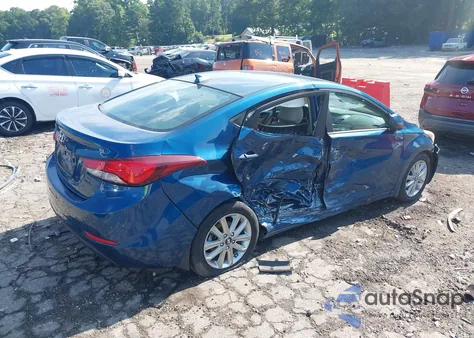 2016 Hyundai Elantra Se from USA, damaged, VIN KMHDH4AE2GU557048